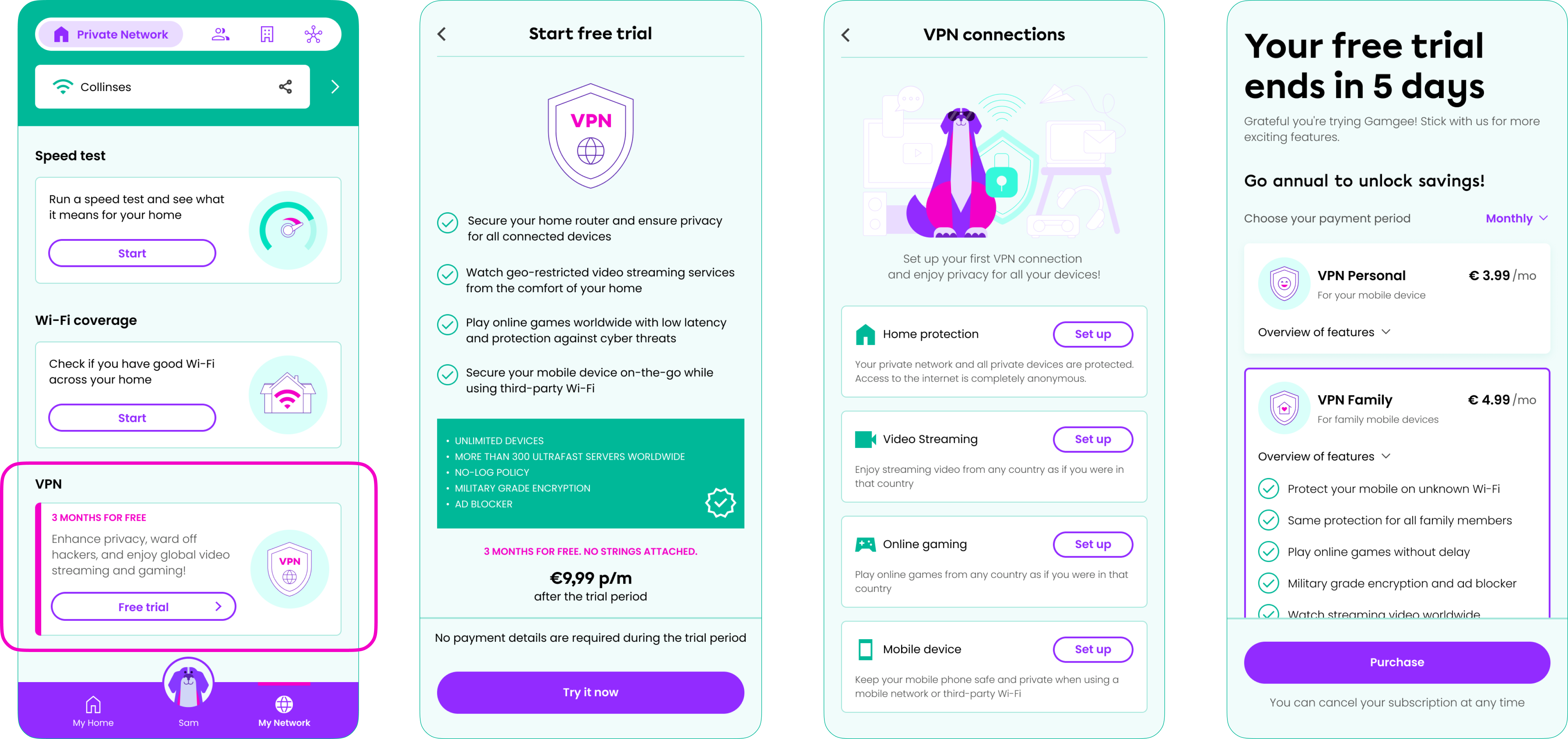 VPN screen