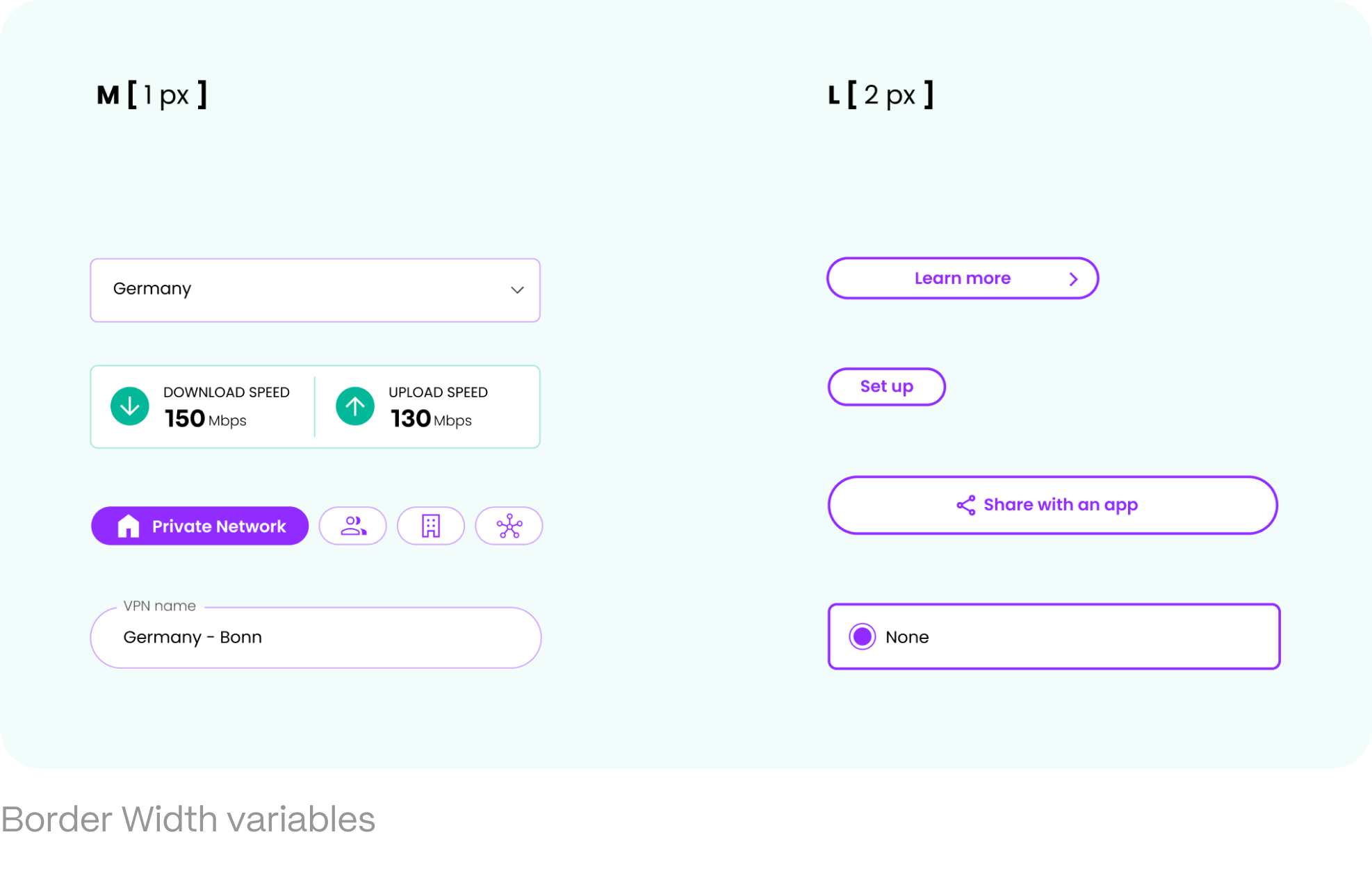 Border Width variables