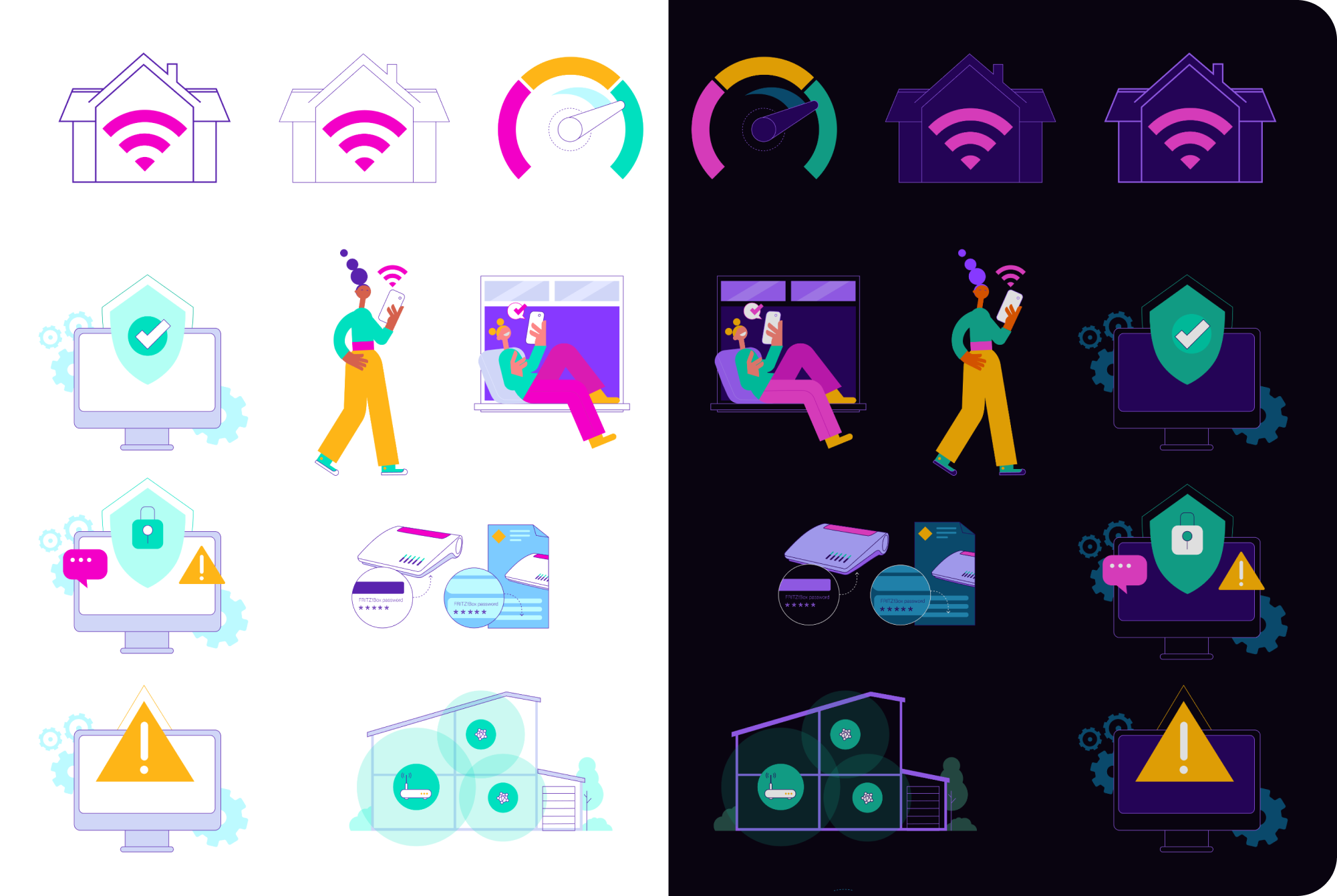 Illustrations colour palette